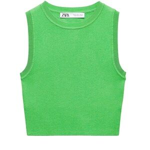 Zara Vibrant Green Tank Top